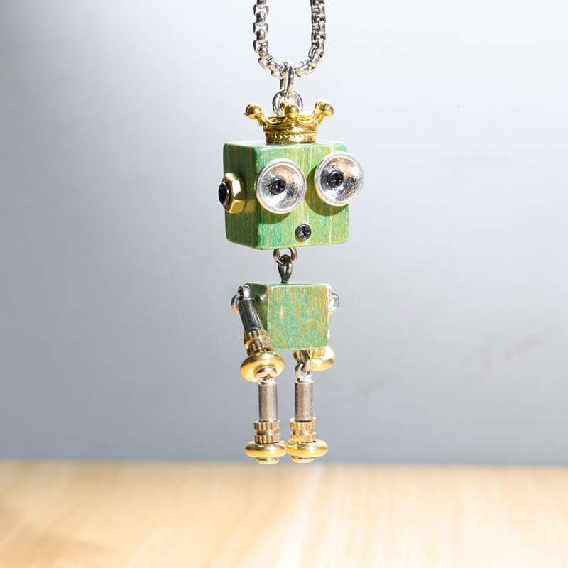 Cartoon Robot Fashion Personality Necklace Cute Niche Versatile Pendant 10142-10151