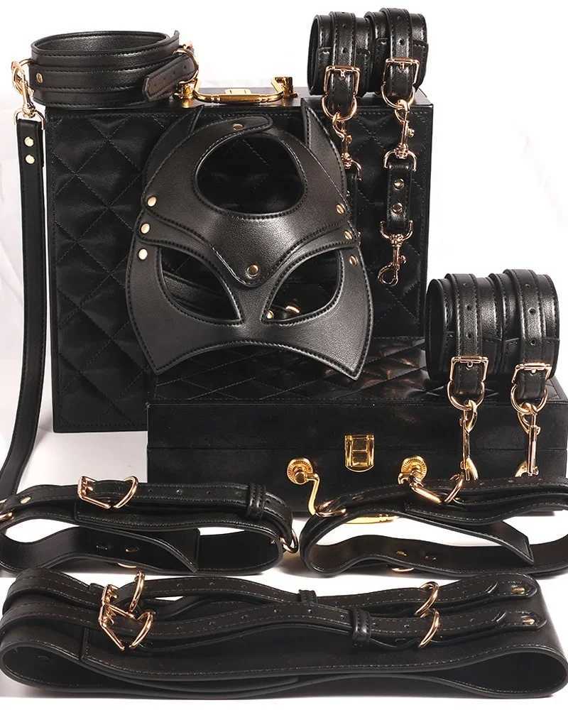 7pcs Leather Alternative Flirting Adult Bondage Sex Toys BDSM Bondage Set Erotic Bondage Gear XJ250813