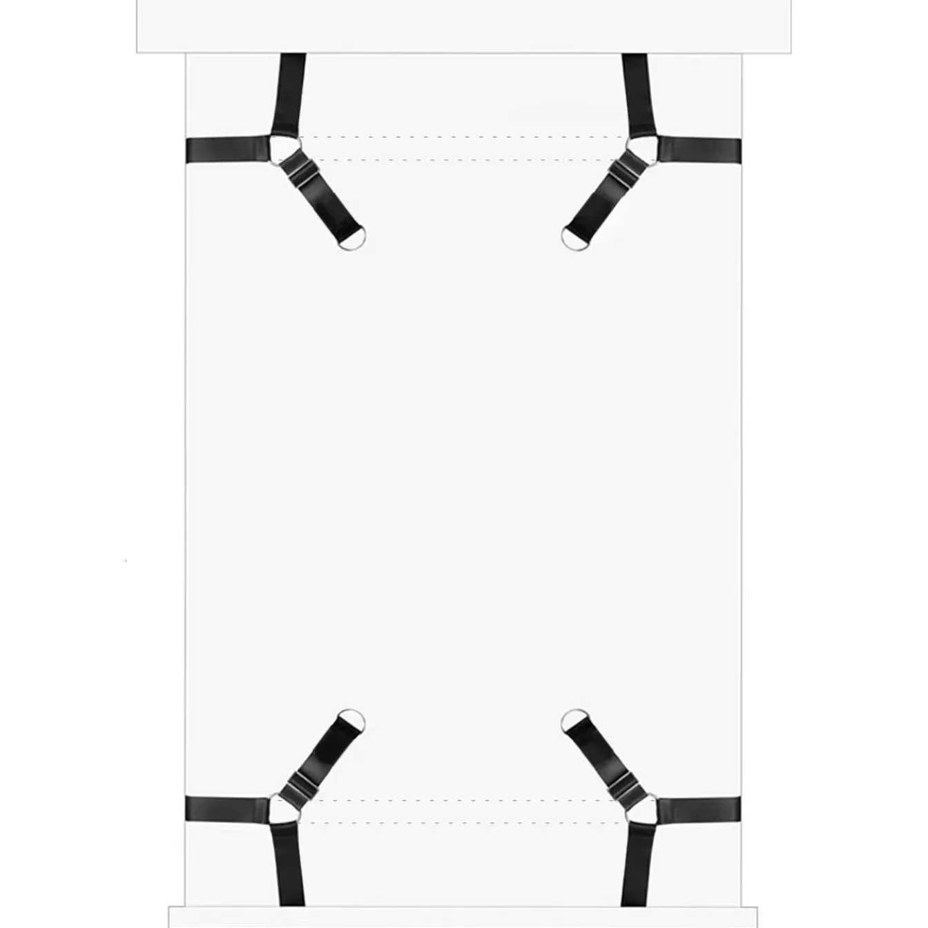 BDSM Adult Sex Game Bondage Set Handcuffs Ankle Restraints Strap Couple Slave Sex Products Erotic Bed Strap Sex Products Supplies XJ250813