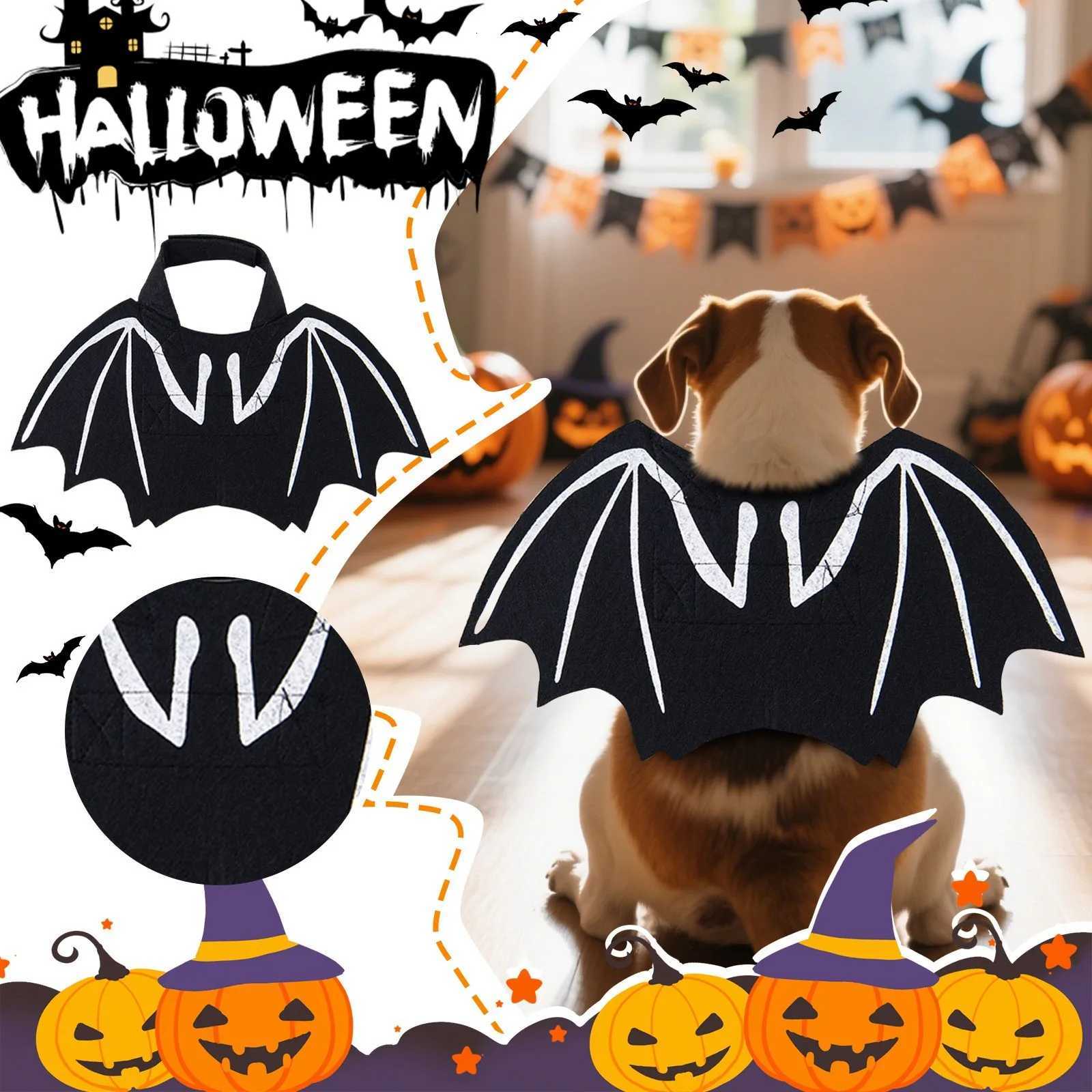 Halloween Dog Bat Wings Pet Costume Small Dog Cat Party Cosplay Pet Clothing Accessories Photo Prop Festival Outfit XJ250813