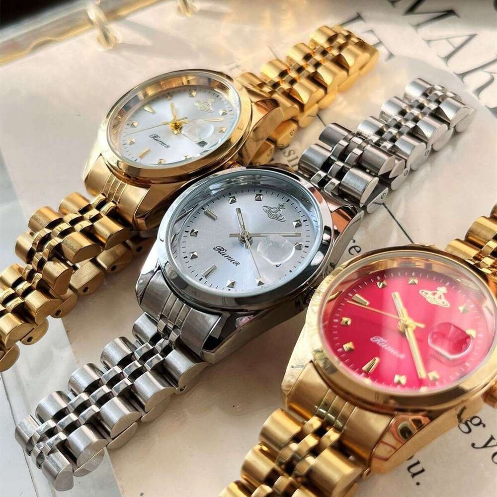 Saturn Fashion Steel Band Women's Watch with Calendar TikTok Style