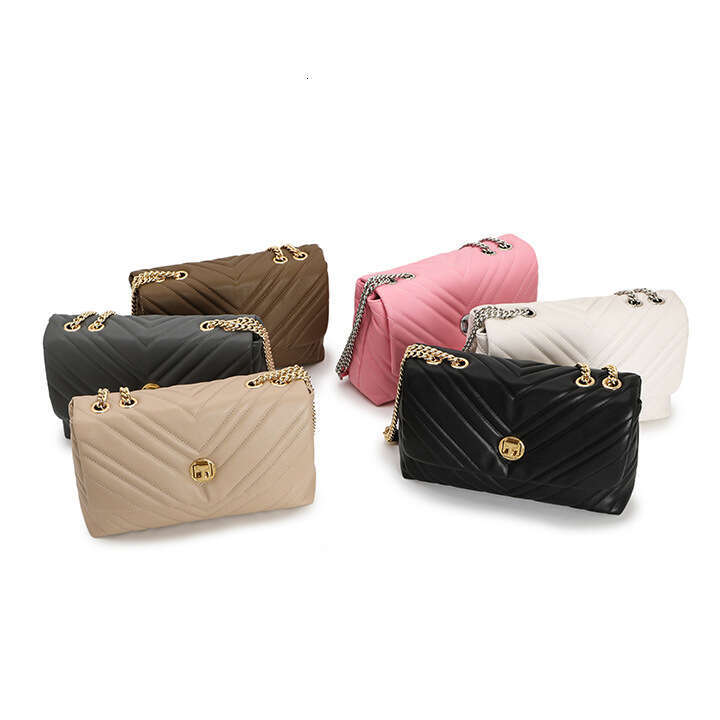 New cowhide niche single shoulder crossbody chain small high-end quilted versatile wandering women's bag