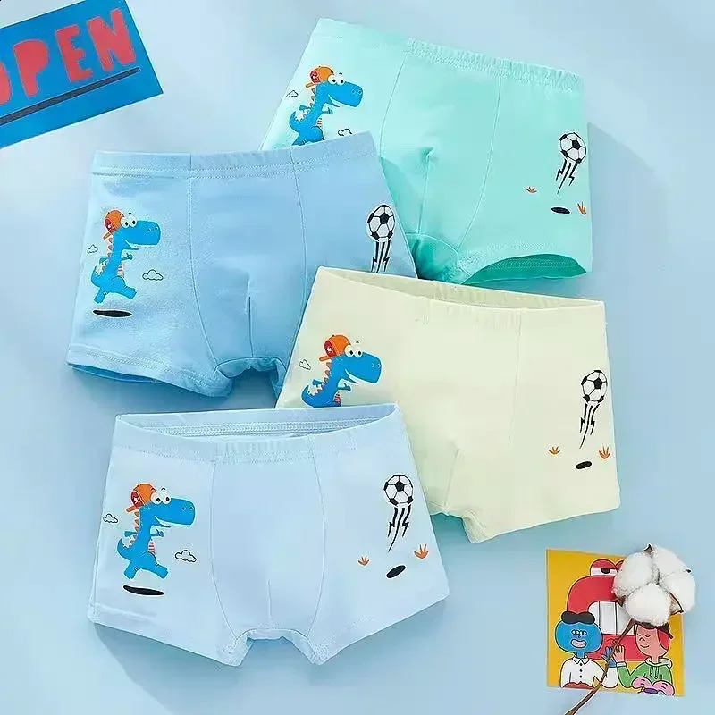 10PC Boys Girls Underwear Kids Milk Silk Boxer Cute Cartoon Training Boyshorts for Toddler Size 112 Years 250812