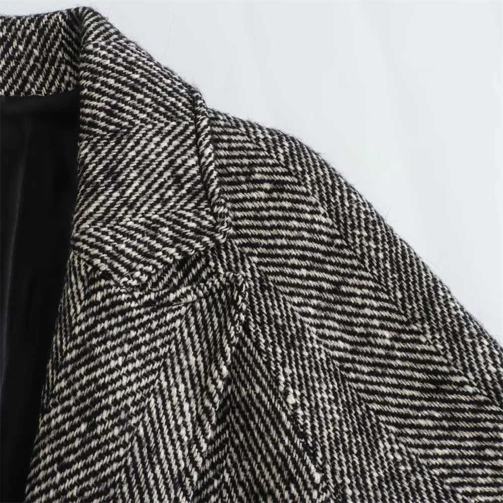 2023 UNIZERA Autumn/Winter New Womens Wear New Fashion Casual Belt Mid Length Twill Coat Coat Z250813