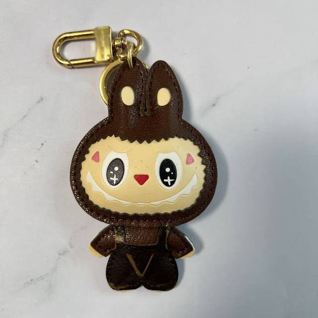 New Labubu Doll Keychain Lanyards Key Chains & Ring Holder Flower Letter Print Geometry Keychains For Porte Clef Gift Men Women Car Bag Pendant Fashion Accessories
