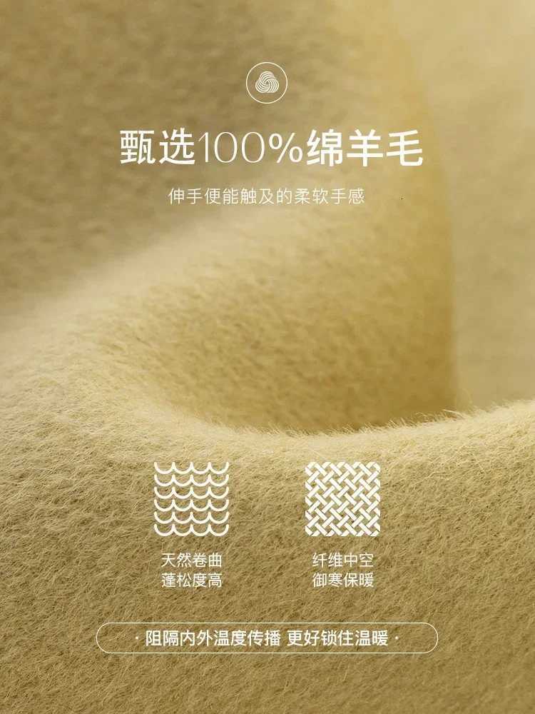 100% Woolen Coat Women Autumn Winter 2022 New Solid Office Lady Elegant Double-sided Mid-length Coat Female Z250813