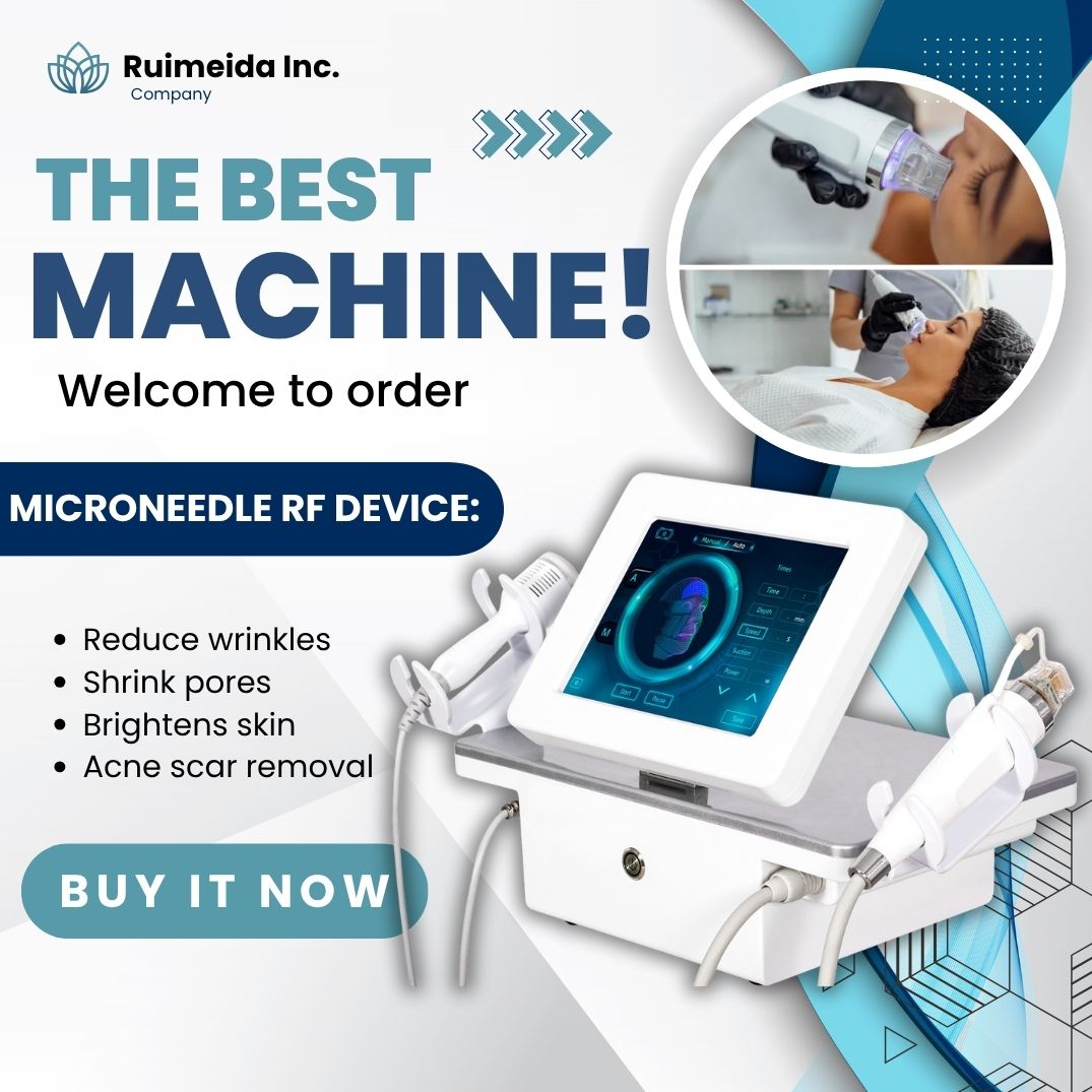 RF Microneedle Device With Cold Compress Function 2 In 1 Golden Microneedling RF Machine For Anti Aging Skin Lifting and Collagen Boosting at Home and