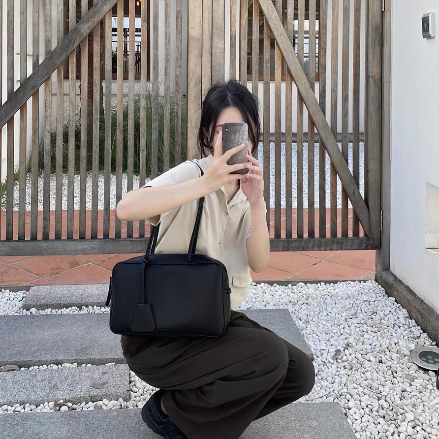 Unique Style Large Capacity Textured Briefcase Commuting Lychee Pattern Versatile Casual Shoulder Handbag ddmymarket