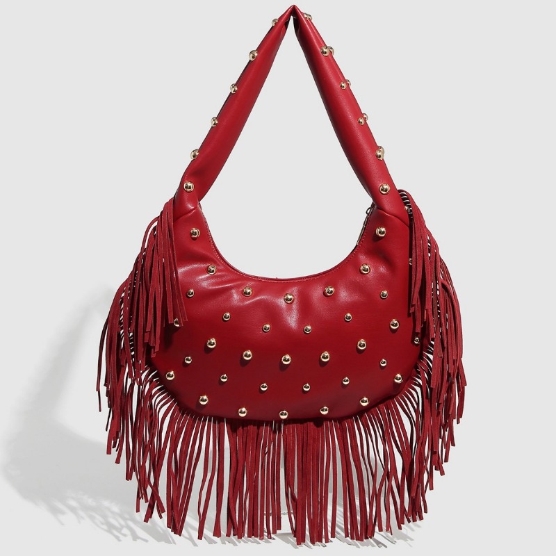 Stylish Womens Leather Handbag with Unique Fringe Detailing & Customization Options
