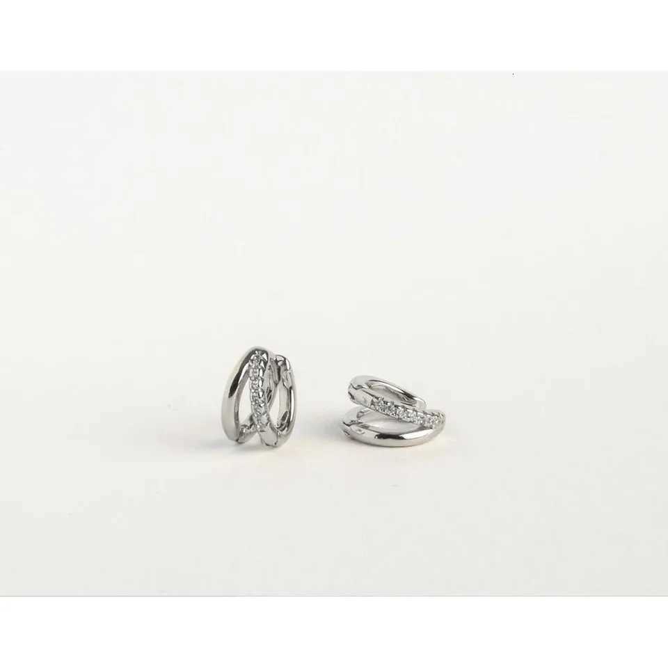 Gold Hoop Earrings for Women14K Gold Plated Diamond Huggie Hoop Earrings for Women Wedding Gift For Woman Christmas Gift Y250812