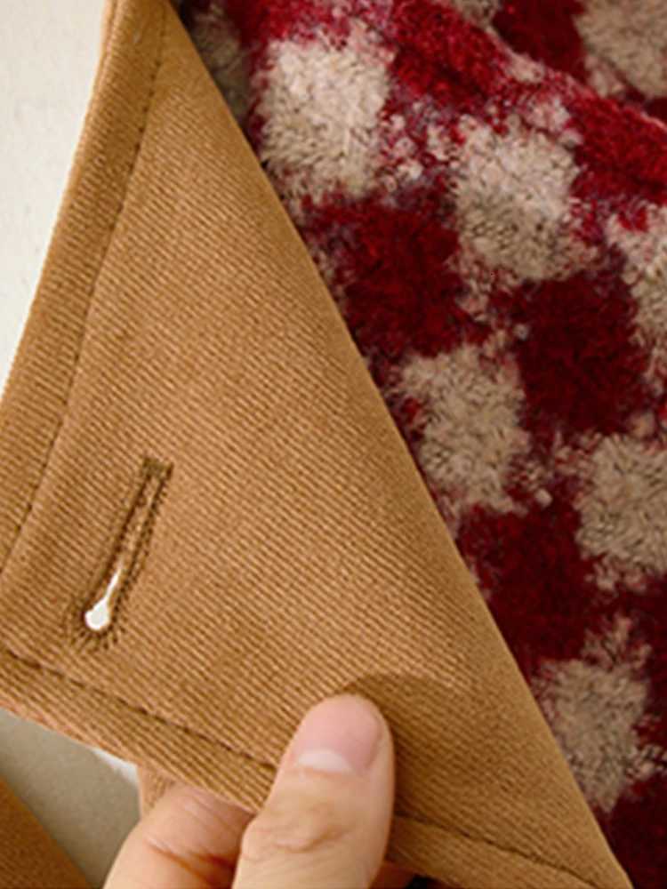 La Tarao Autumn Winter Long Thickened Warm Red Tweed Wool Coat Women Sashes Double Breasted Designer Runway Fashion 2022 Z250813