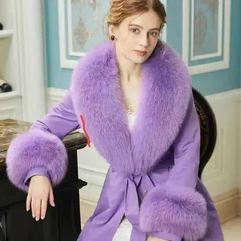 Winter Real Fur Collar Women Fashion Neck Warm Scarves Coat Decorate Scarf Cuff Set Fluffy Large Shawl Accessories Z250813