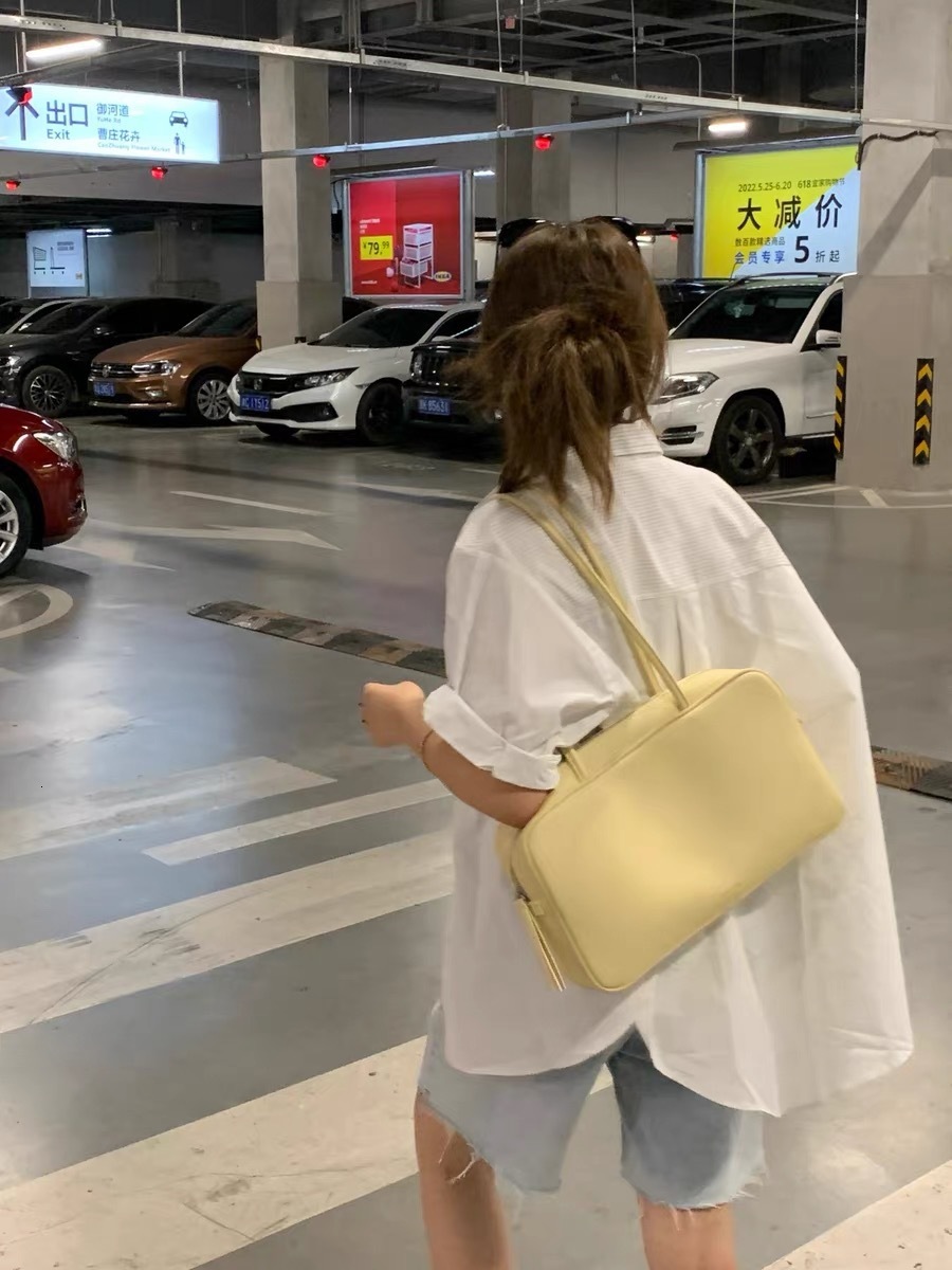 Unique Style Large Capacity Textured Briefcase Commuting Lychee Pattern Versatile Casual Shoulder Handbag ddmymarket