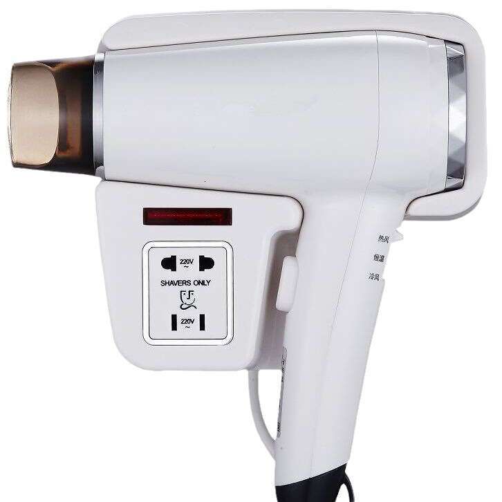 Hair Dryer For Home And Hotel Use Wall Mounted Three Adjustable Settings With Socket Constant Temperature Multi Functional