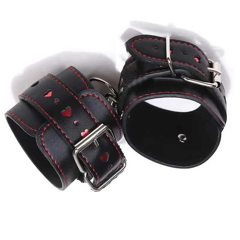 Adjustable Hogtie Handcuffs Restraints Heart Bedroom Adults Erotic Bondage BDSM Set Love Toy Couple Game XJ250813