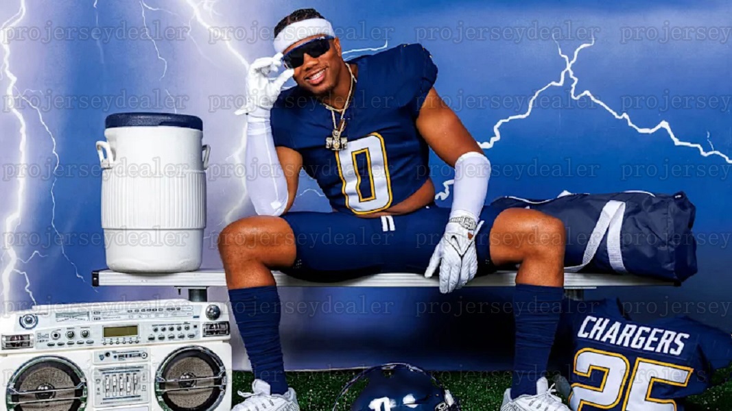 2025 Alternate football jerseys Ladd 15 McConkey Justin Herbert Derwin James Jr. Quentin Johnston Joe Alt