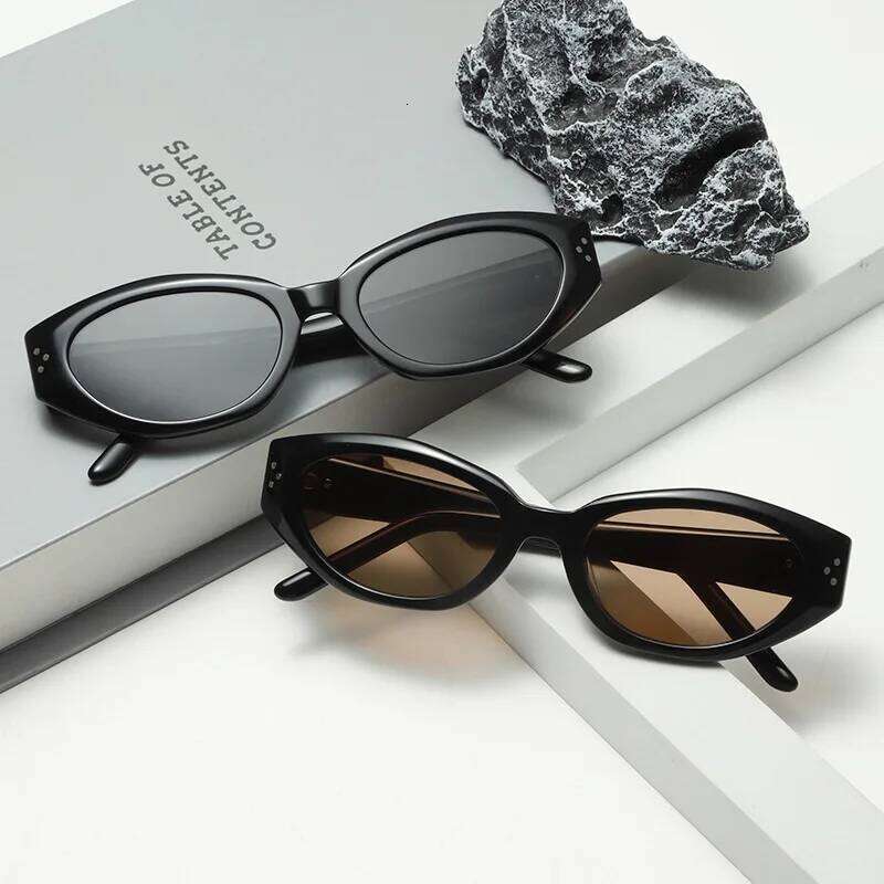 Cat Eye Polarized Men Women Retro High Quality Nylon UV Protection Brand Acetate Sunglasses