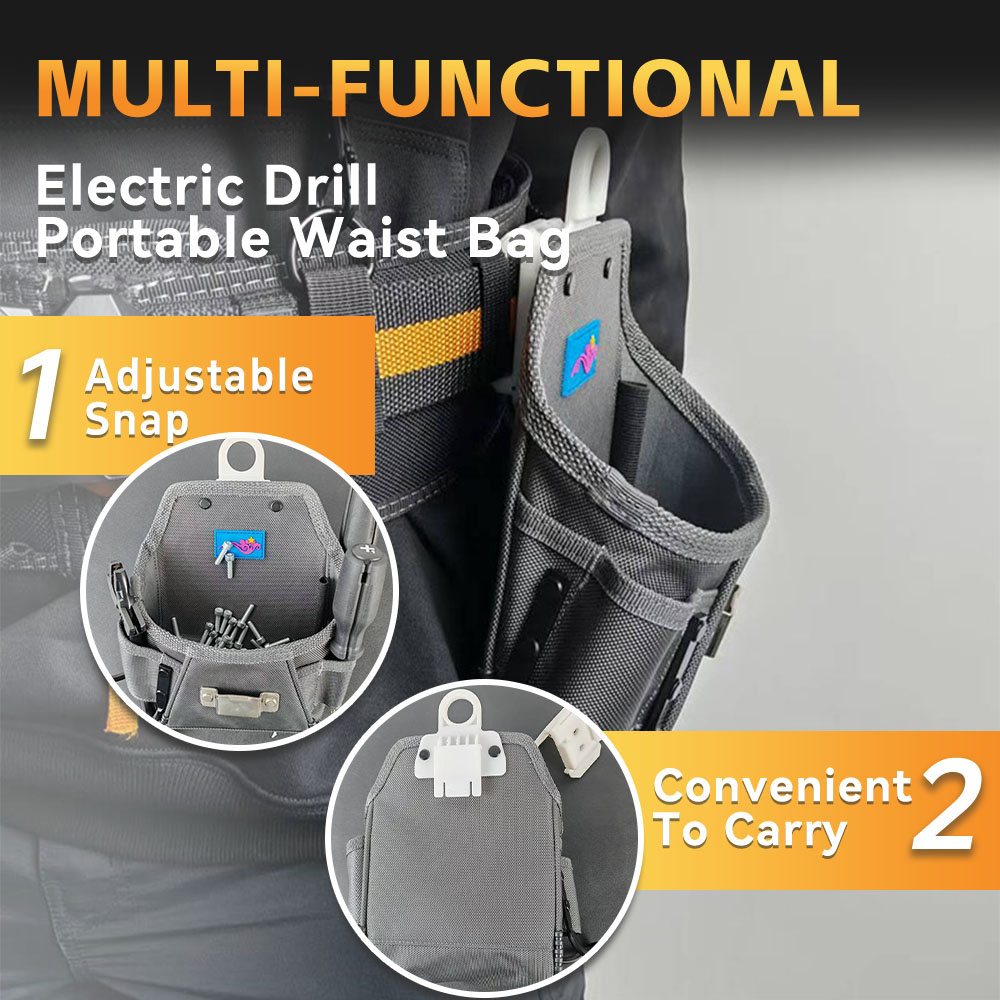 Hang up the special waist bag for carpenters quickly