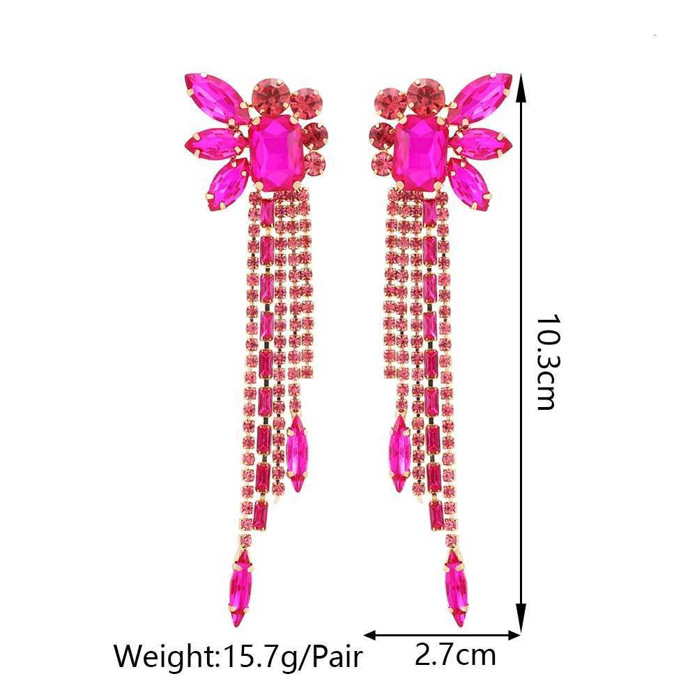 Classic Butterfly Decor Long Tassel Drop Earrings For Women Shiny Rhinestone Luxury Elegant Geometric Trendy Jewelry Female Gift Y250812