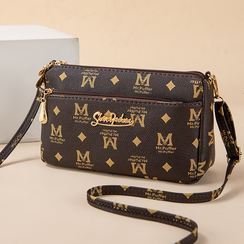 Women's Luxury Handbag Free Shipping Designer Phone Bag New Floral Underarm Bag Fashion Trend Ladies Korean Style Letter Casual Single Shoulder C