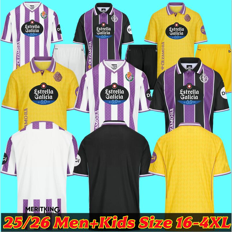 3XL 4XL Real ValladolidS M.SYLLA 25 26 Soccer Jerseys home away 2026 CENK MARCOS ANDRE I. SANCHEZ KIKE PEREZ MARIO MARTIN AMATH Football Shirt Uniforms Men Kids Kit