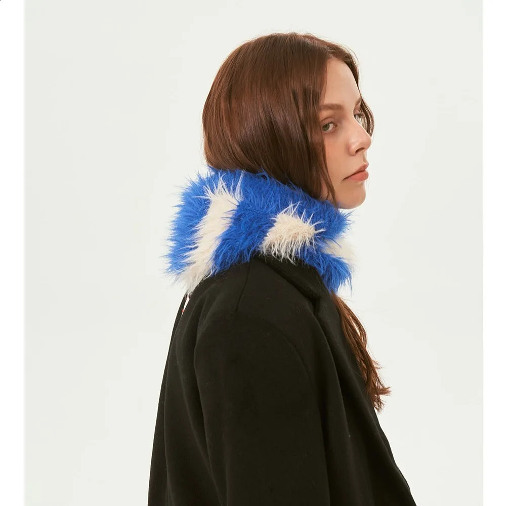 Soft Striped Knitted Hat Warm Thicken Balaclava Hat Ear Protection Wool Hat Winter 250808