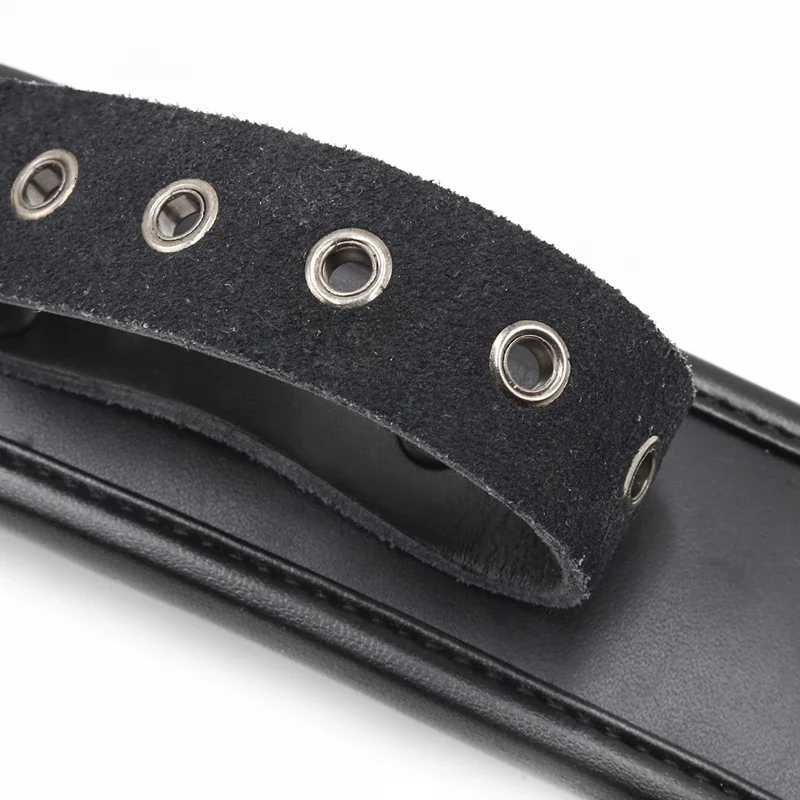 Black Genuine Leather Bdsm Bondage Set 3pcs Restraints Collars Ankle Cuffs Handcuffs For Sex Bondage Set Sex Toys For Adults XJ250813