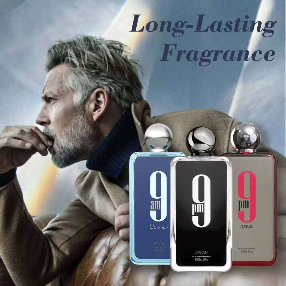 100ML Afnan 9 PM Rebel Unisex Eau De Parfum High Quality Original Arabic Perfume Men For Women X250813