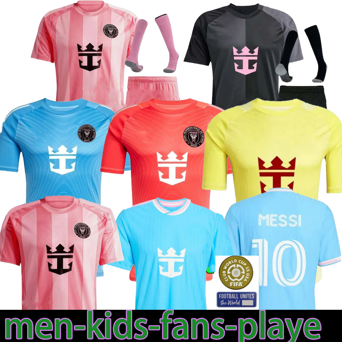 25 26 Soccer Jerseys Miamis Inters MESSIS SUAREZ Football Shirt 2024 2025 2026 HIGUAIN TRAPP PELLEGRINI Martinez FC CARRANZA PIREZ MORGAN men kids Kit Fans888