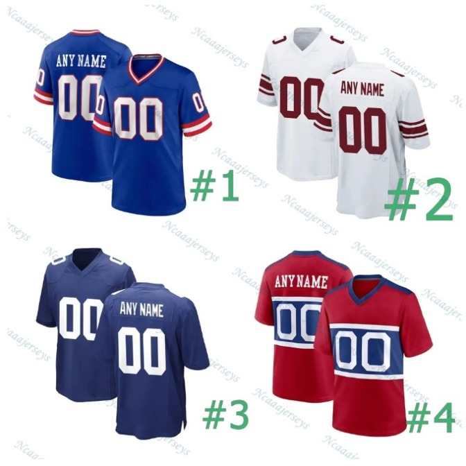 Hot Sale Custom 5 Tee Higgins Football Jersey Malik Nabers DeVito Lawrence II Boyle Waller Embroidered Letter Number Designed Any name any number