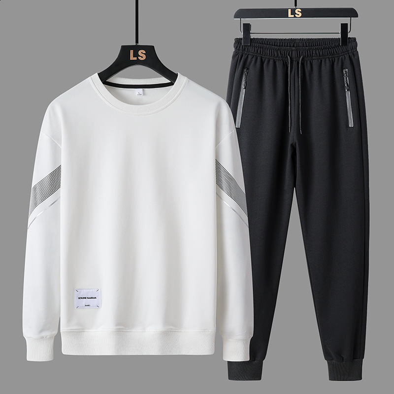 2025 Autumn Main Promotion Spring Mens Casual Sports Sweatshirt Set Youth Sports Loose Fashion Round Neck Sweatshirt 250625