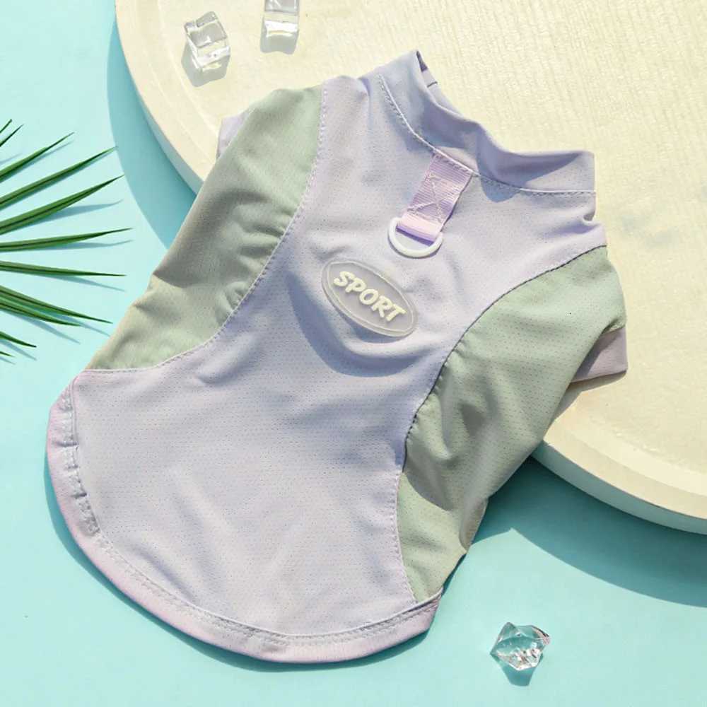 Summer Cooling Dog Vest Small Dog Clothes Sport Puppy Costume Chihuahua Bichon Yorkie Doggy T-Shirts Pet Mesh Sunscreen Clothing XJ250813