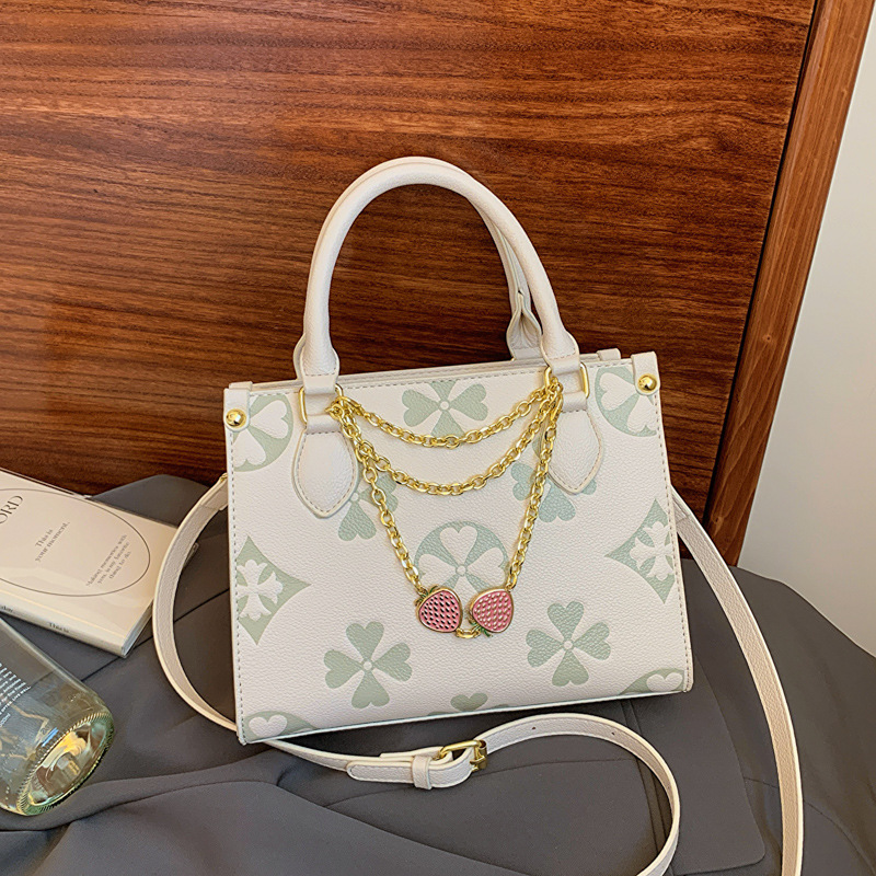 free shipping designer bag new retro printed pink single-shoulder bag with Exquisite pictures