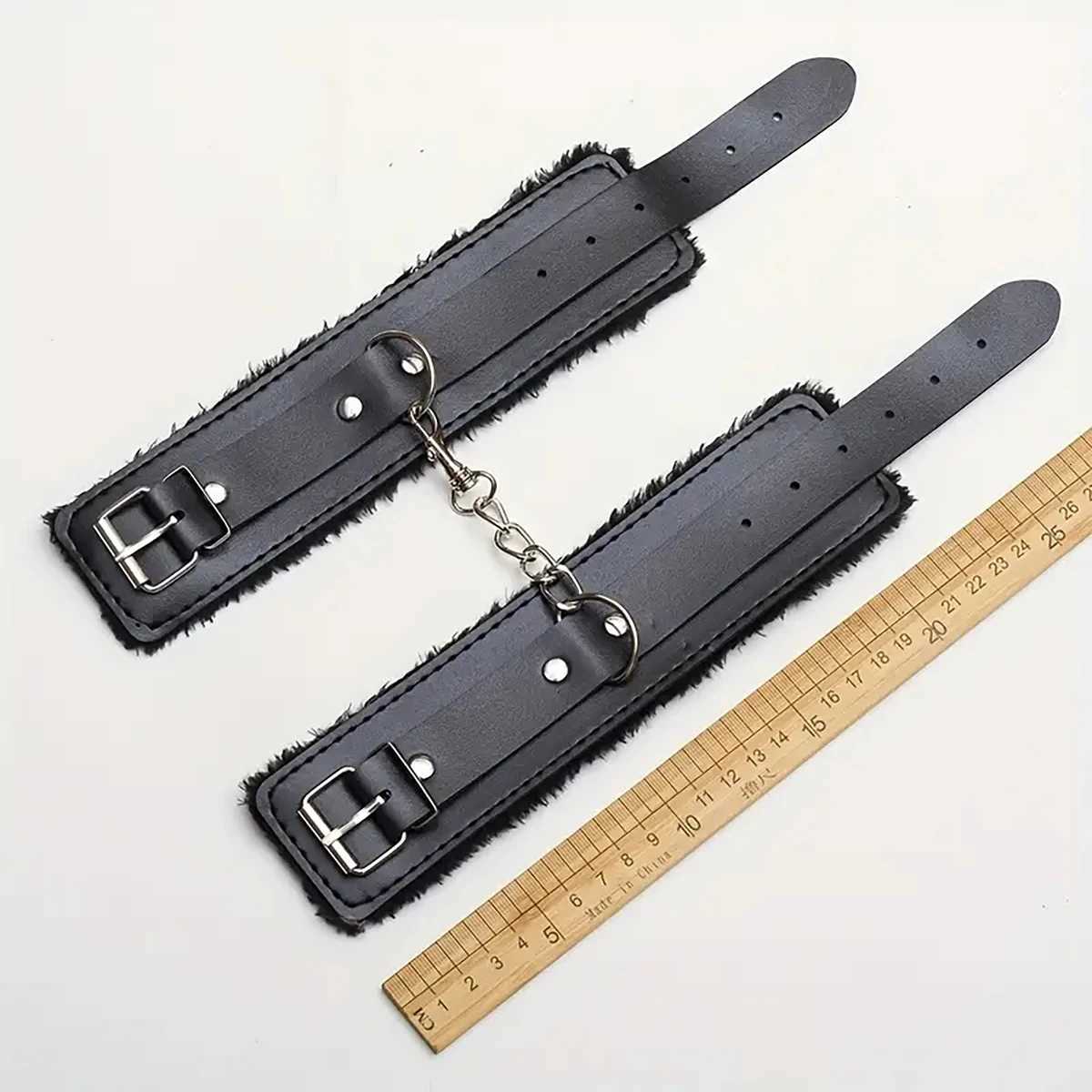 Adult Black Bondage Plush Sex Handcuffs Couple Role-Playing Bondage Shackles Ankle Shackles Holiday Party Birthday Adult Gift XJ250813