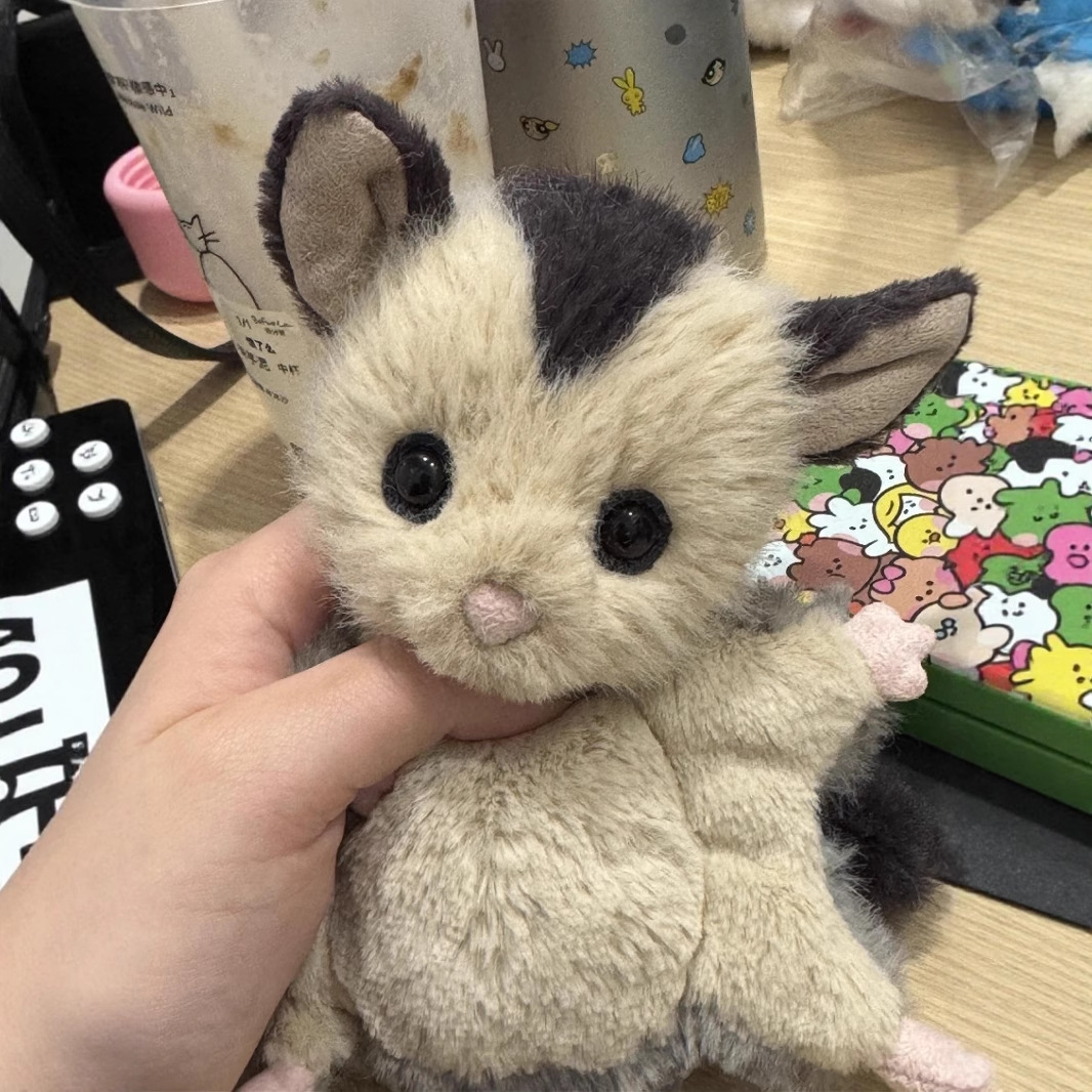 Dolls jellys Cat Lolly Sugar Glider Plush Children's plush toys flying squirrel Soft Toy sugar glider body pillow Soothing the Doll Gifts Y260128