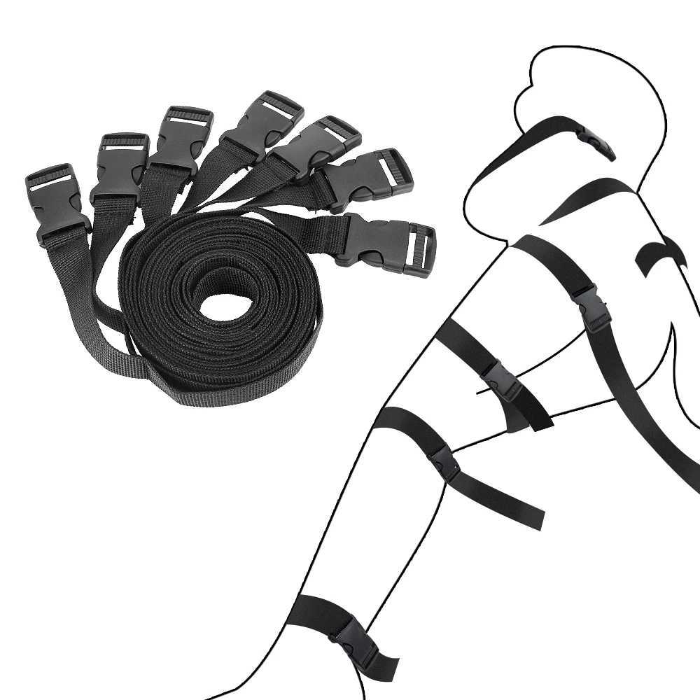 7PCS/Set SM Bondage Belt Sex Toys for Couples Erotic Nylon Rope Adult Games Handcuffs Harness Fetish Restraints W250813