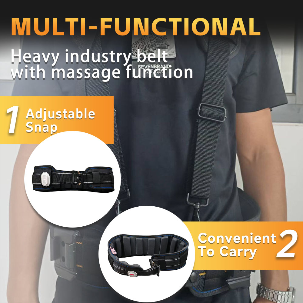 Heavy industry belt with massage function