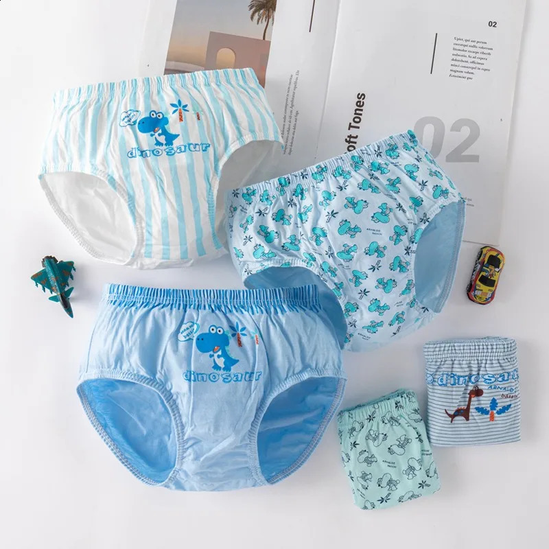 5 Pack Cotton Boys Briefs With Exquisite Box Dinosaurs Cartoon Kids Panties For Breathable Childrens Underwear 214Years 250812