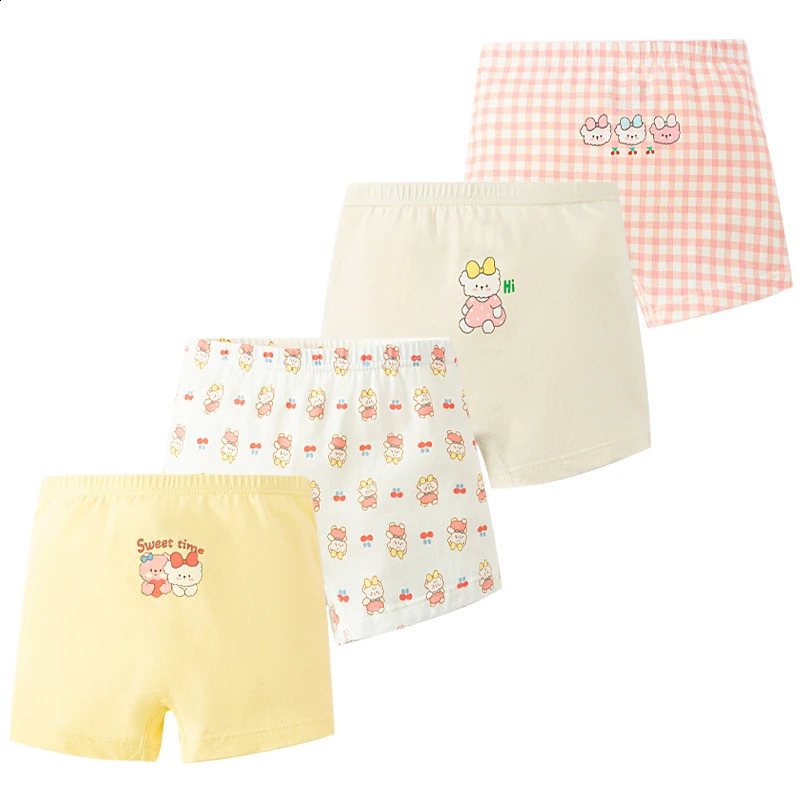 4PcsSet Girl Underwears Cute Cartoon Baby Underwear Soft Cotton Girls Panties Children Breathable Boys For 250812
