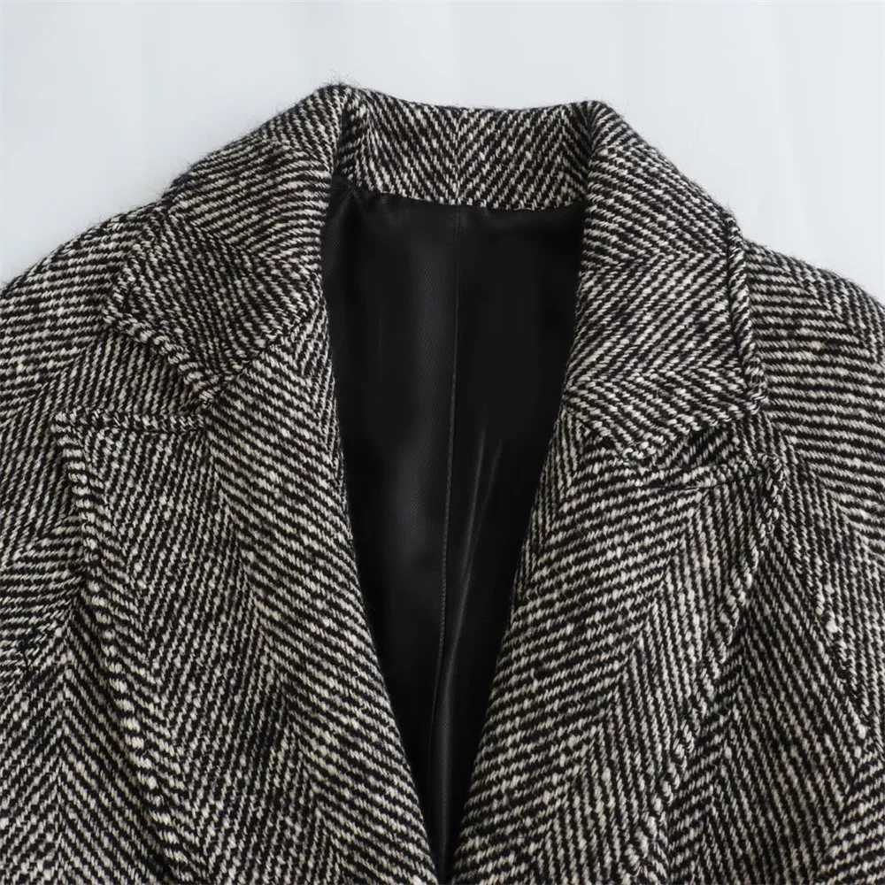 2023 UNIZERA Autumn/Winter New Womens Wear New Fashion Casual Belt Mid Length Twill Coat Coat Z250813