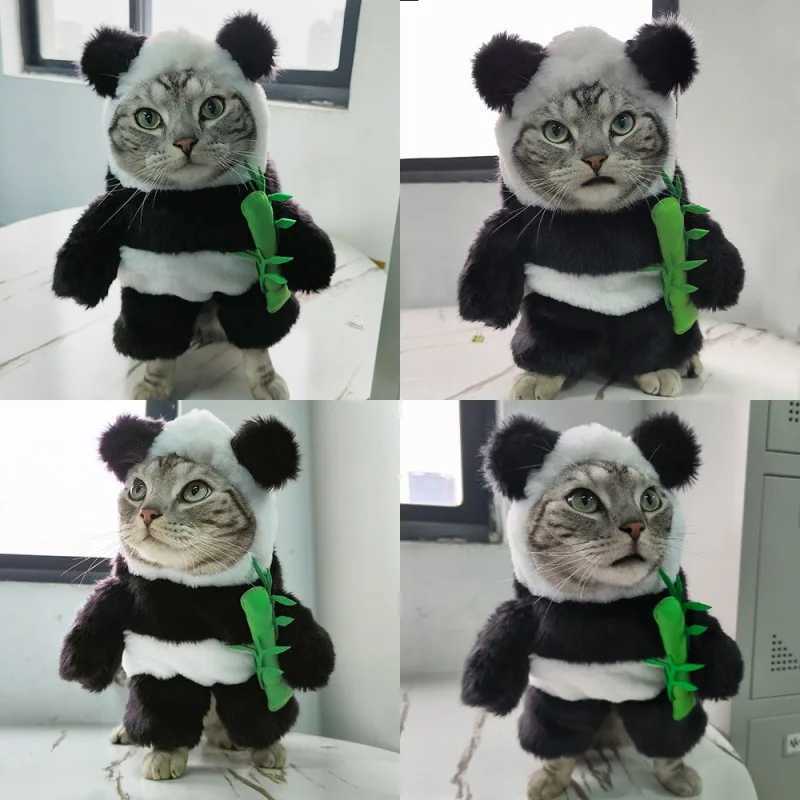 Dog Clothes Panda Style Cat Clothes Pet Funny Transformation Clothes Panda Transformation Clothes Small And Medium-Sized DogsXJ250813