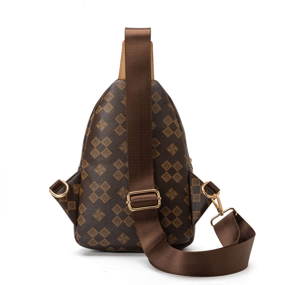 Lacel Urwebin Womens shoulder bag Green Checkered Pattern Sling Bag Multi - Pocket Large Capacity Adjustable Strap Stylish Chest Bag for Daily Travel 