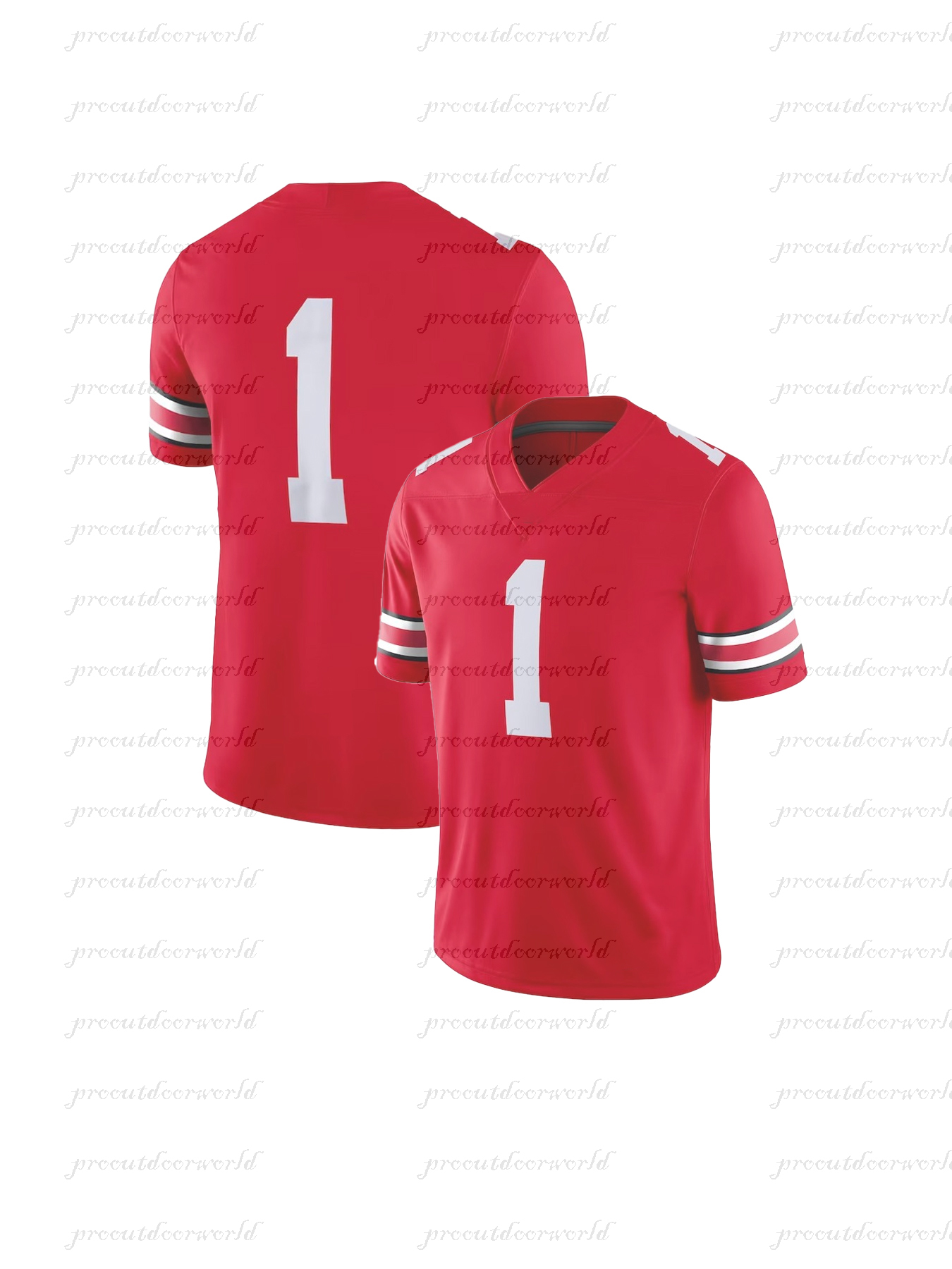 2025 Custom Football Jerseys 4 Jeremiah Smith Jersey Jack Sawyer Will Howard Caleb Downs Treveyon Henderson Denzel Burke Miyan Egbuka