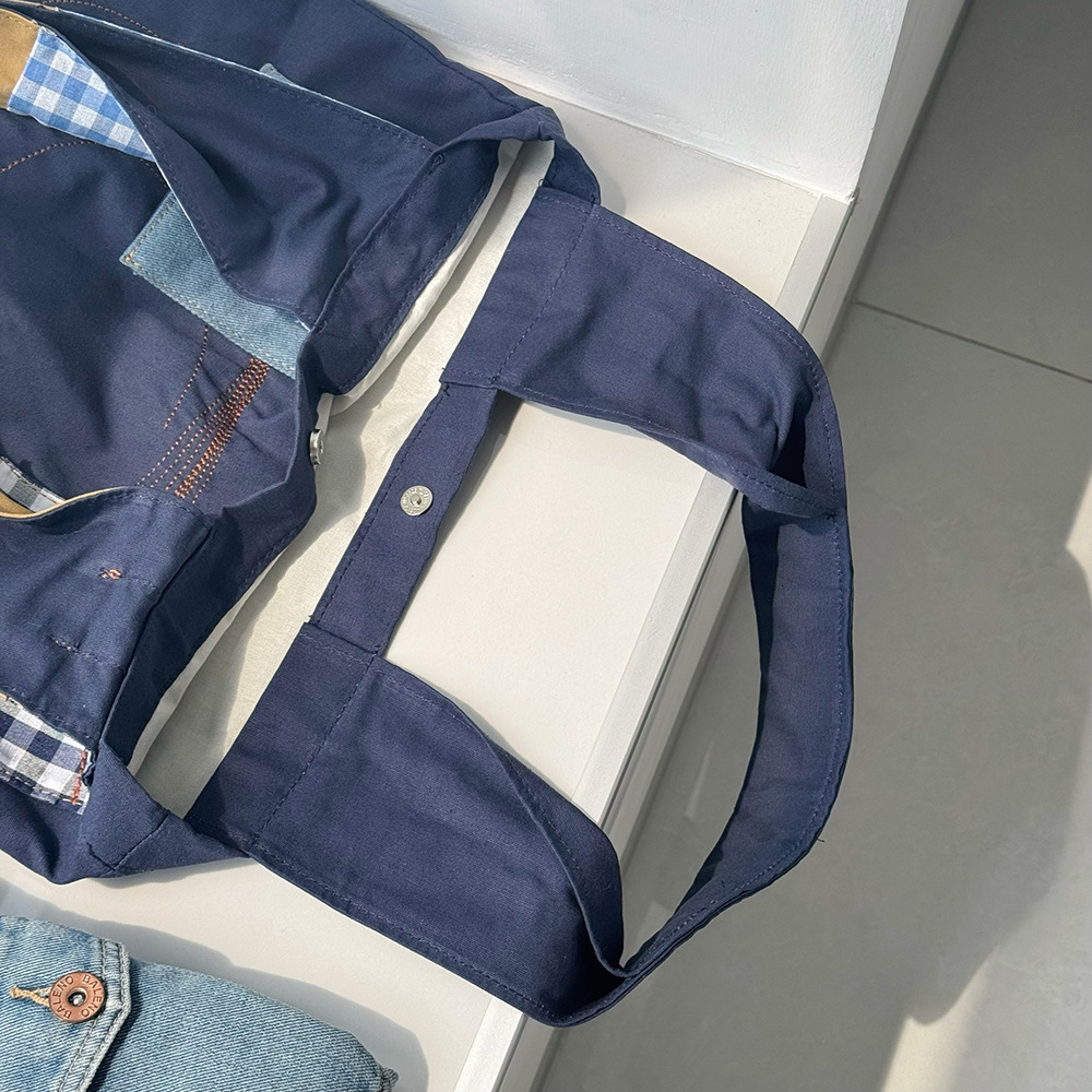 2025 New Casual Loose Feel Patchwork Tote Students, Commuting, Large Capacity Shoulder Bag for Women ddmymarket