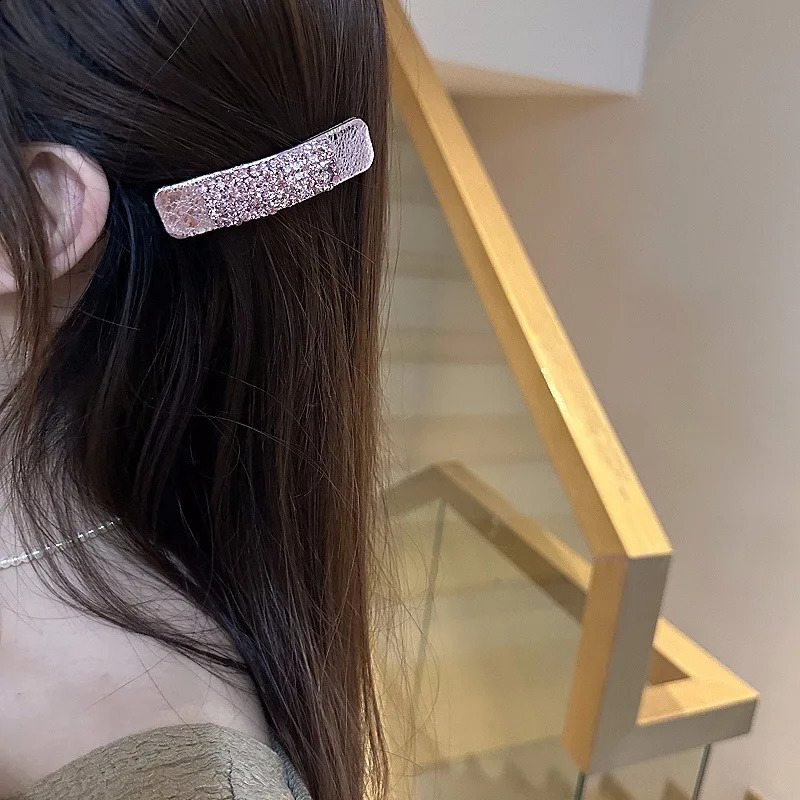 Korean Rhinestone Hair Clips for Women INS Chic and Unique Bar Side Clips for Bangs and Stray Hair 250812