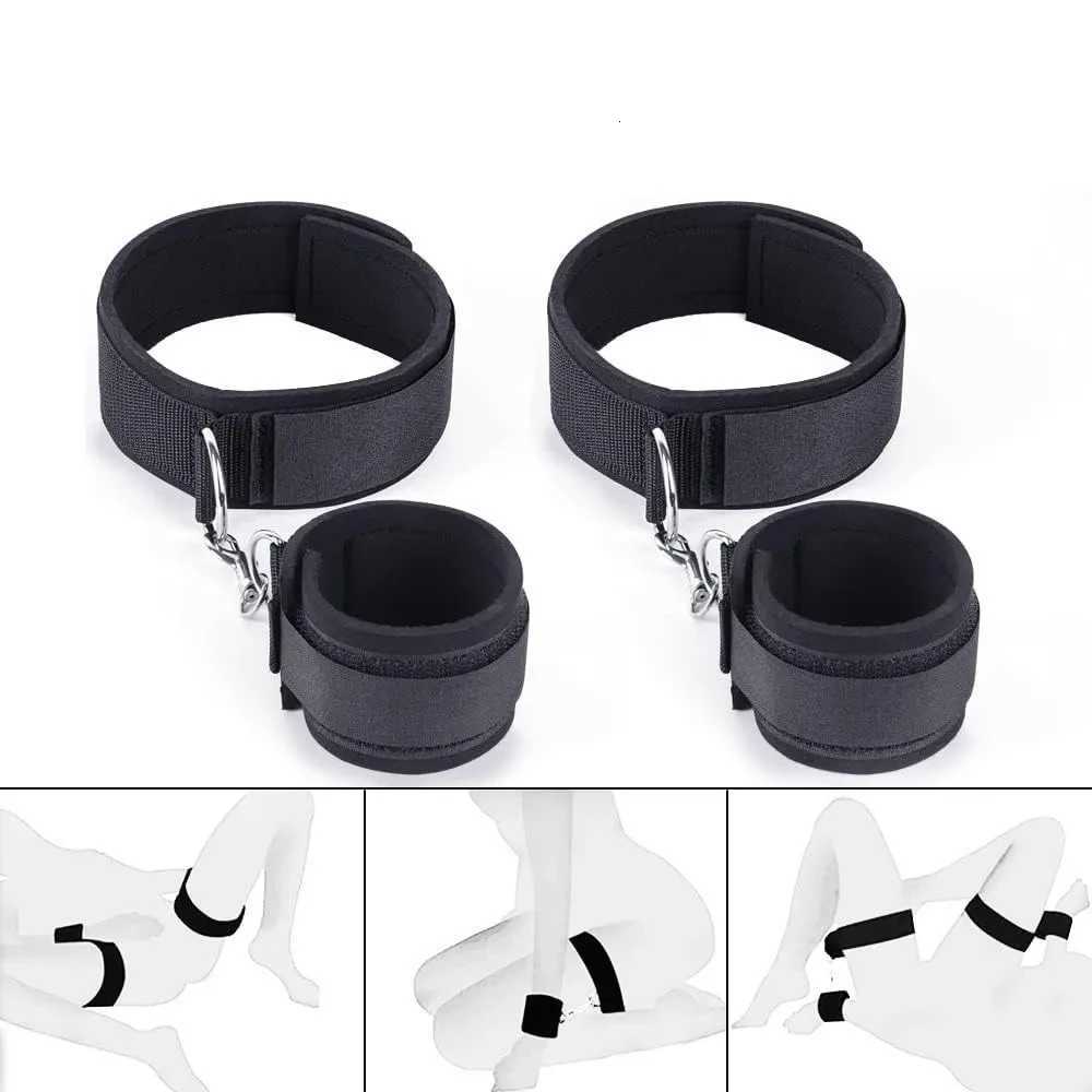 Adjustable Thighcuffs And Handcuffs Restraints BDSM Bondage Set Flirt Exotic Accessories Sex Toys For Women Couples Sex Product XJ250813