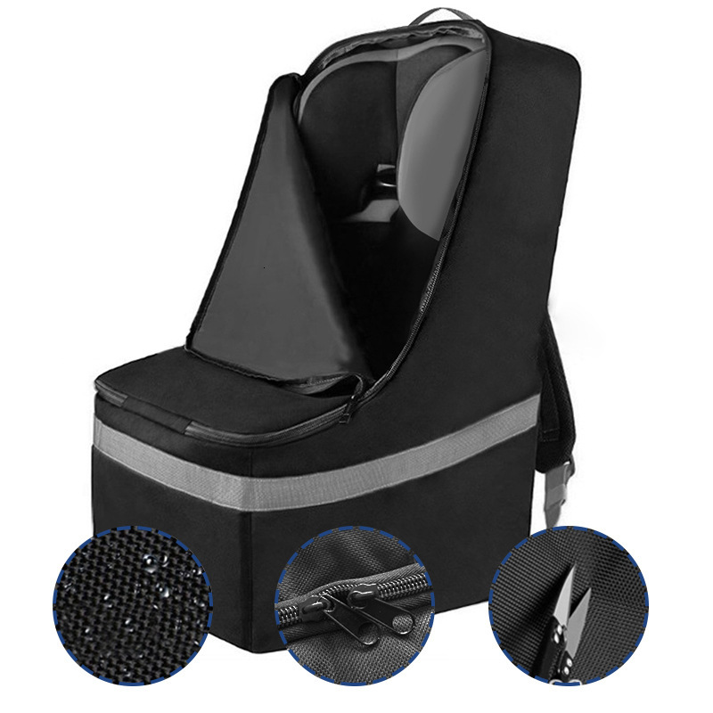 Child Safety Seat Baby Stroller Storage Dustproof Zipper Bag Extra Large Thickened Polyester Fabric
