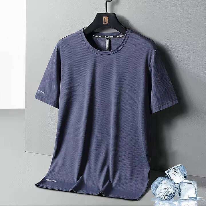 Men's Q-MAX Unisex Sport Oversized Breathable Woven Fabric with Quick Dry & Ice Cool Design Custom T-Shirt