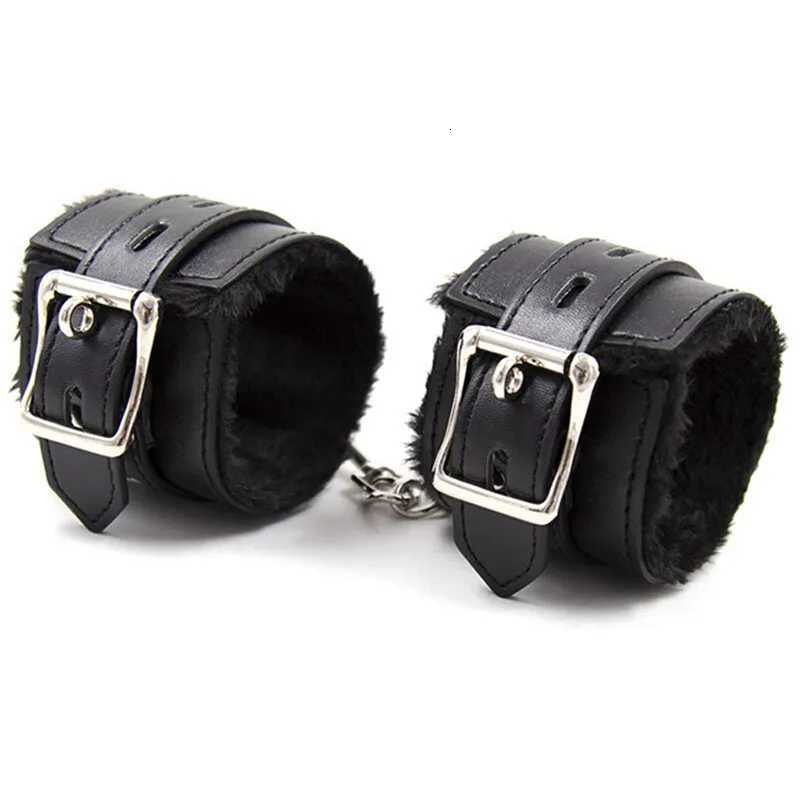 Leather Slave Sex Handcuffs BDSM Ankle Cuffs Restraints Bondage Bracelet Erotic Adult Sex Toys for Women Exotic Accessories XJ250813
