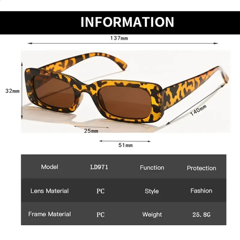 Fashion Sunglasses Classic Retro Square Glasse Vintage Travel Small Rectangle Sun Glasses Female Eyewear Anti 250804